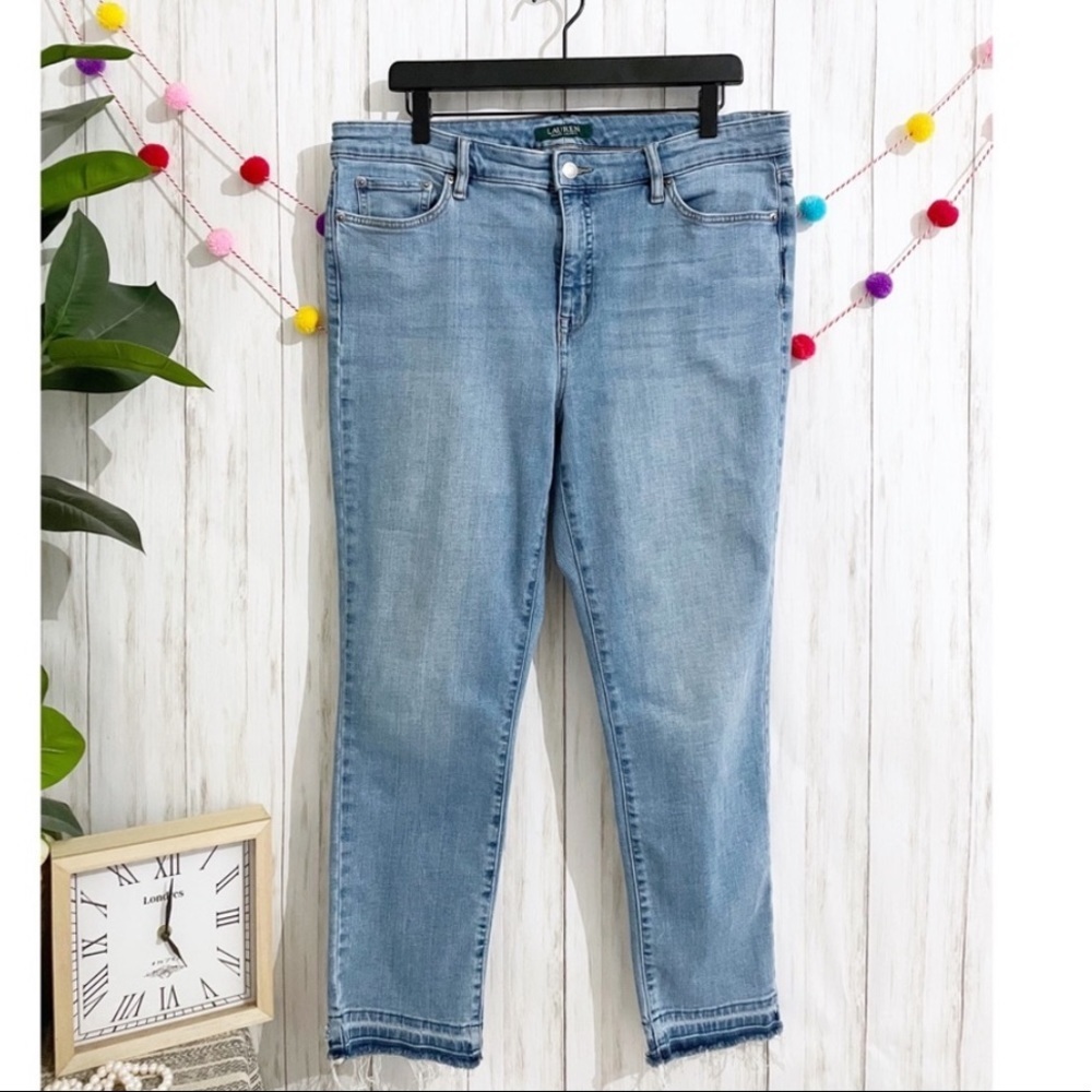 ⛱️LAUREN Ralph Lauren - Premier Straight Leg Released Hem Jeans - 14